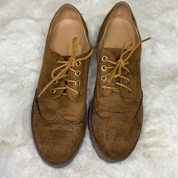 Zapshop Oxford Lace Up Platform Shoes - Picture 2 of 10